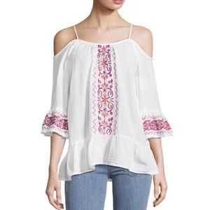 beachlunchlounge | COLD SHOULDER PEPLUM TOP